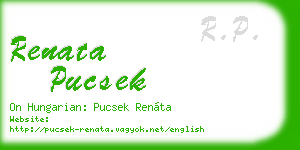 renata pucsek business card